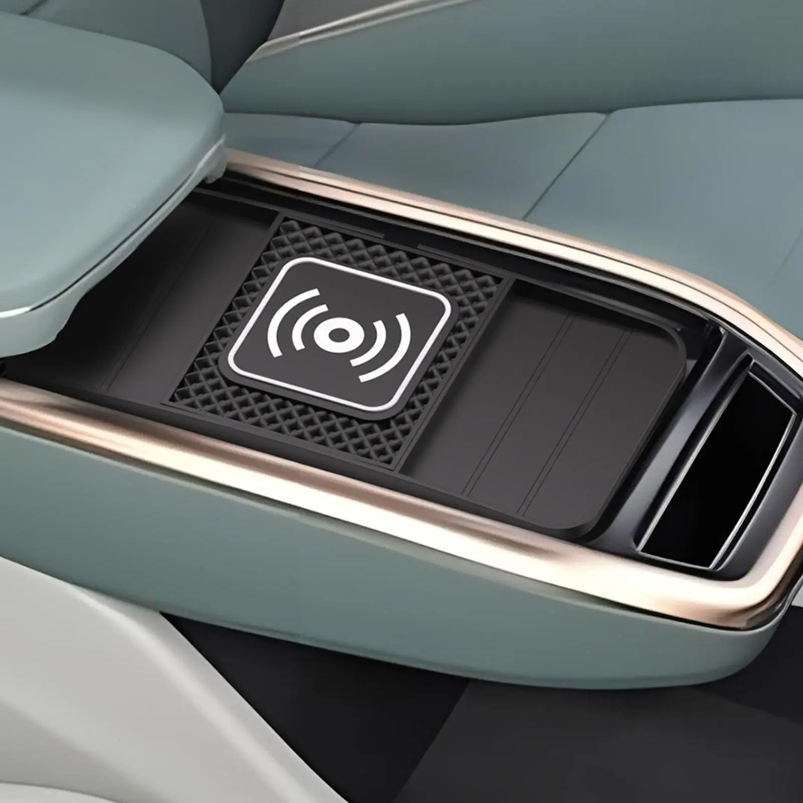 Car Wireless Charger Pad Auto Phone Charger Mat Fast Charging Device Vehicle Accessories For Phones Tablets Earphones Sedans