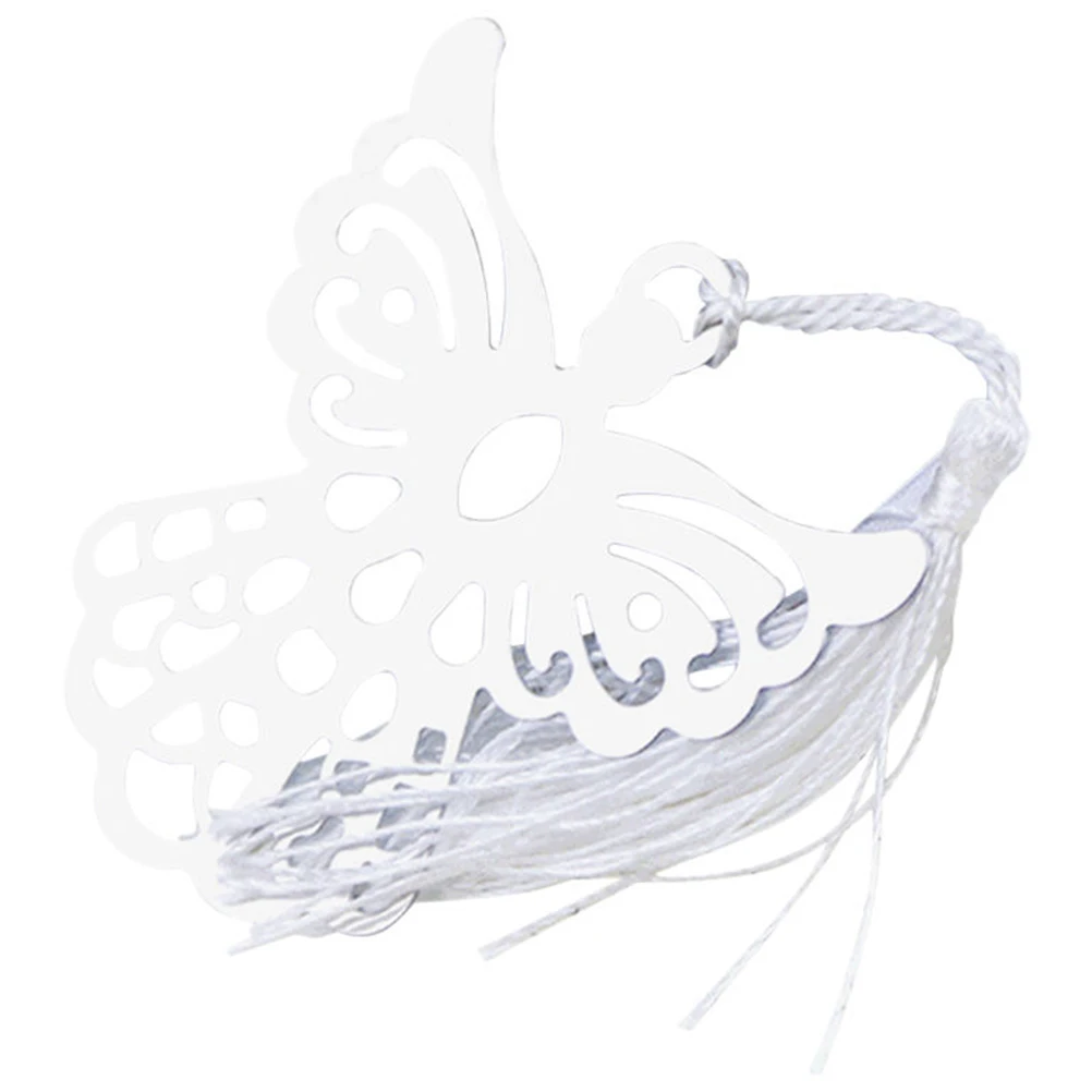 Marcapáginas de Ángel nupcial con borlas de aleación, marcador de águila, favores de boda, marcapáginas de Metal plateado, regalo creativo para regalo de boda, paquete, 1pc