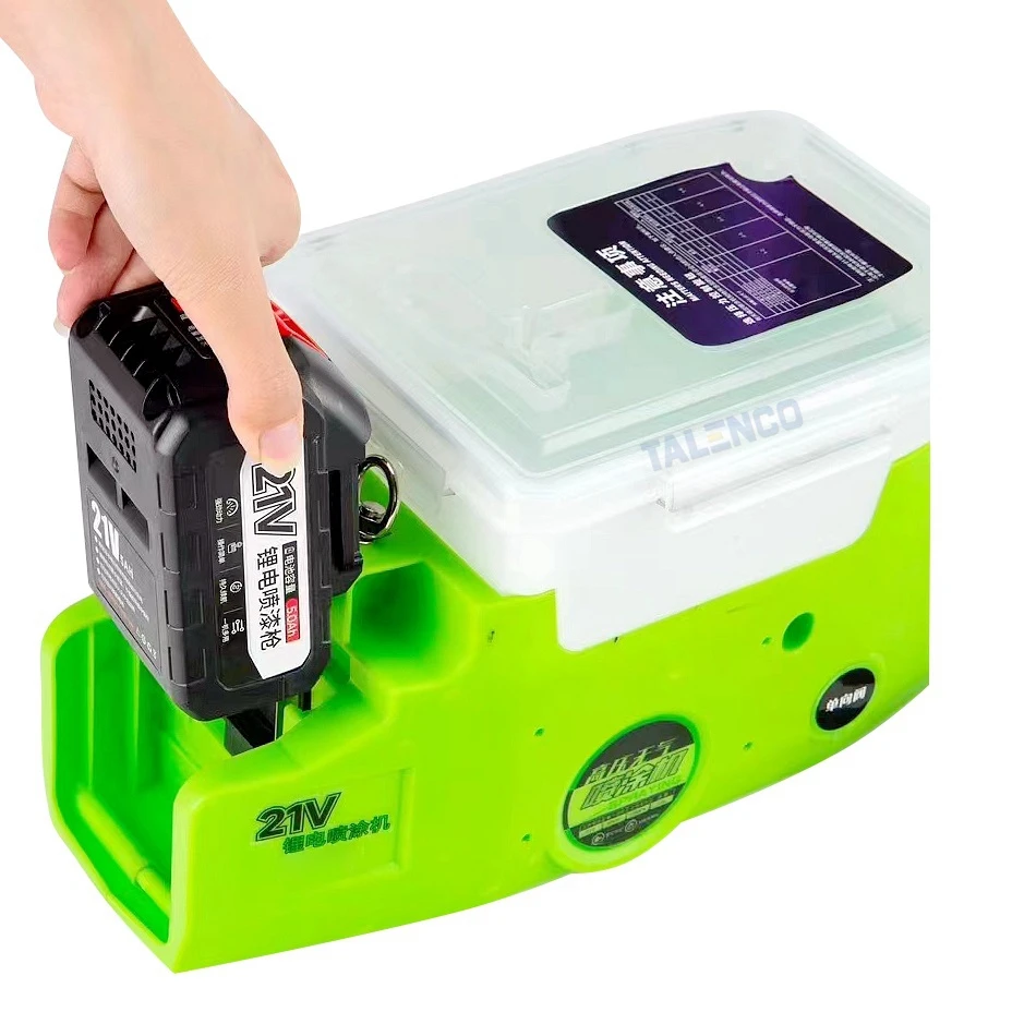 Bürstenlose Hochdruck-Airless-Spritzmaschine, Rucksack-Spritzpistole, Rucksack, Lithium-Batterie, Lade-Wandmalmaschine