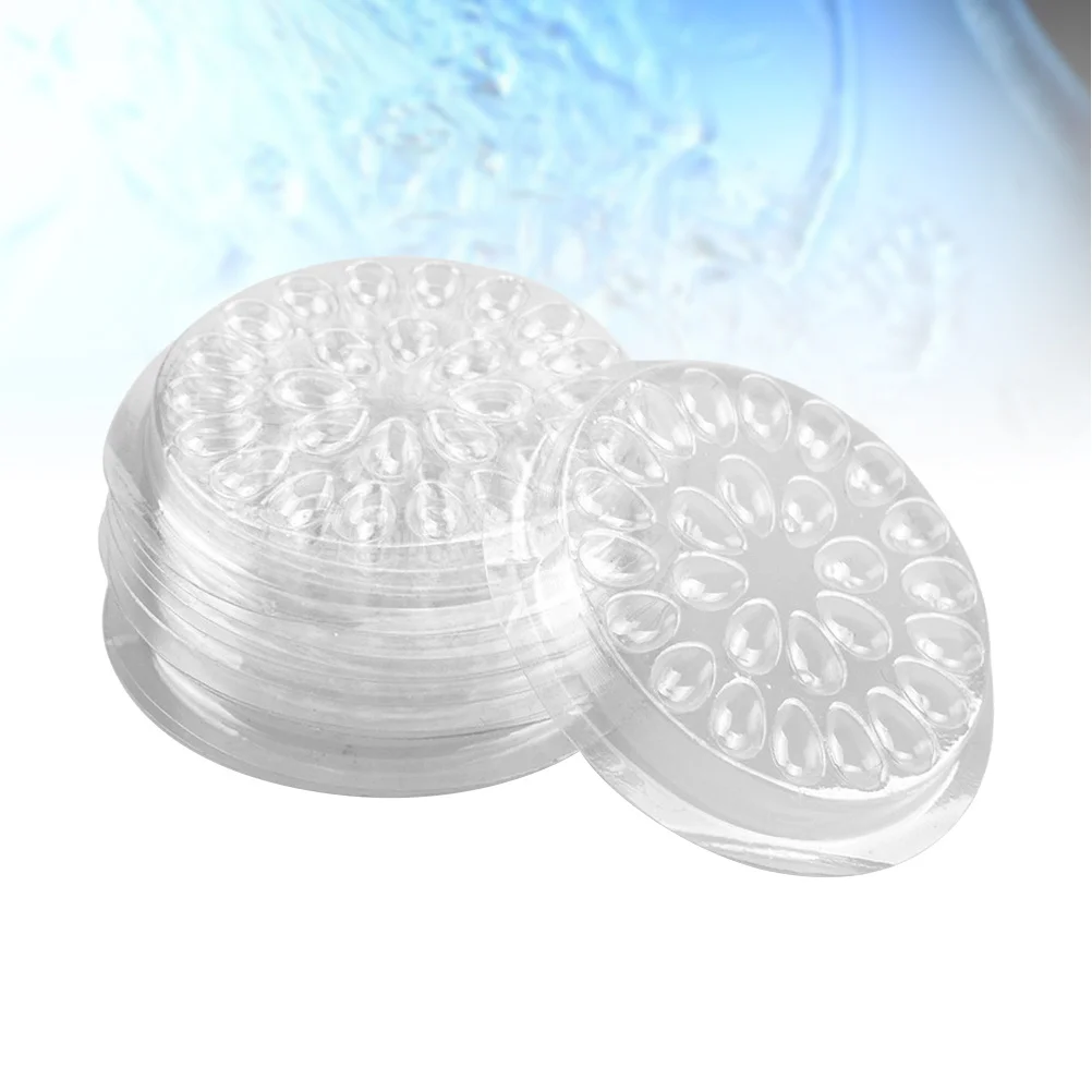 

10pcs Eyelash Glue Gasket Tray Transparent Waterproof Adhesive Holder For Extension Tools Grafting Assistant Stand