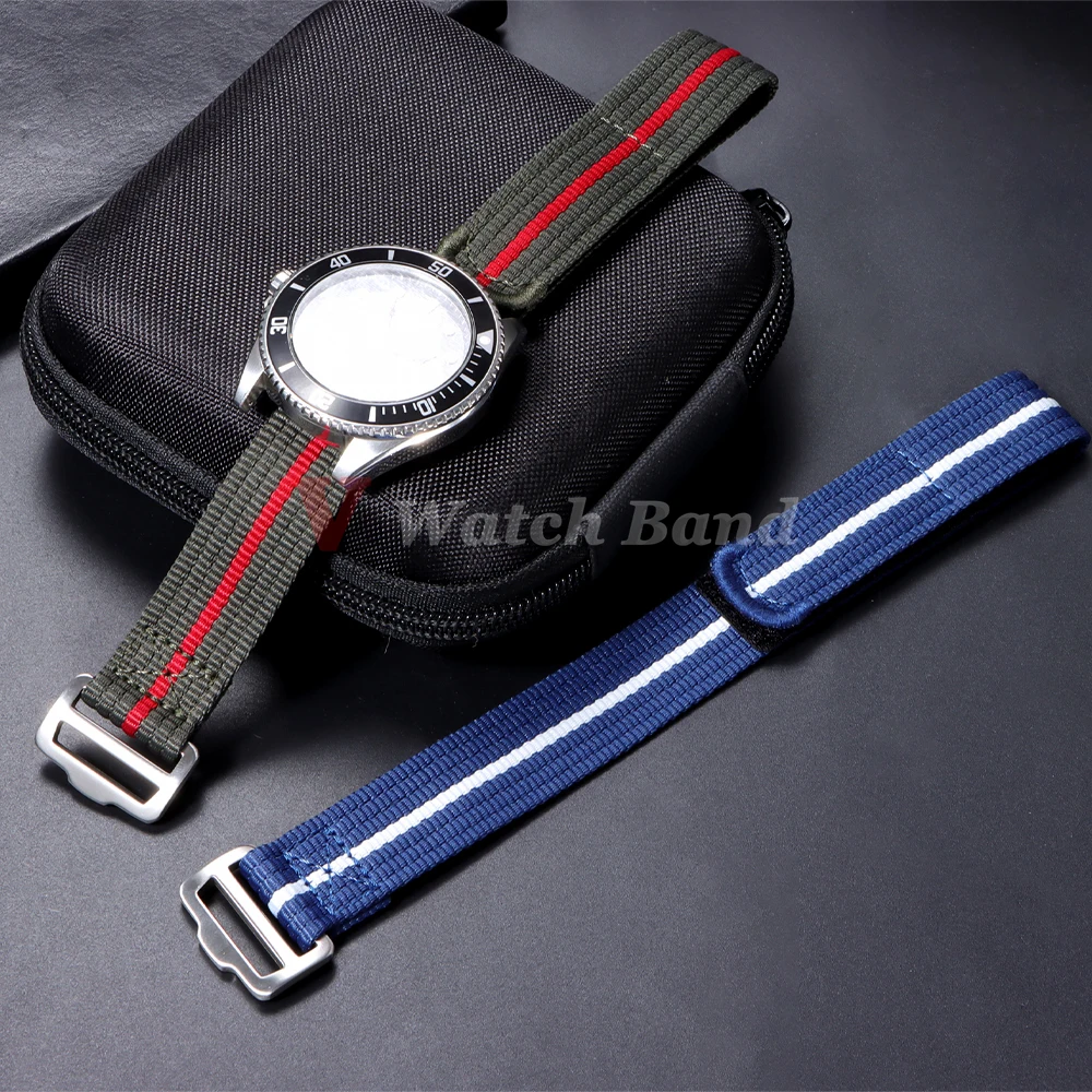High Quality Nylon Watch Strap for Seiko for Tudor Collar Hidden FXD Series Wrist Band 20mm 22mm Canvas Military Sport Men Bands