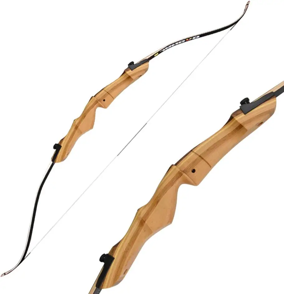 14-40lbs Archery Takedown Recurve Bow Wooden Riser Traditional Longbow66