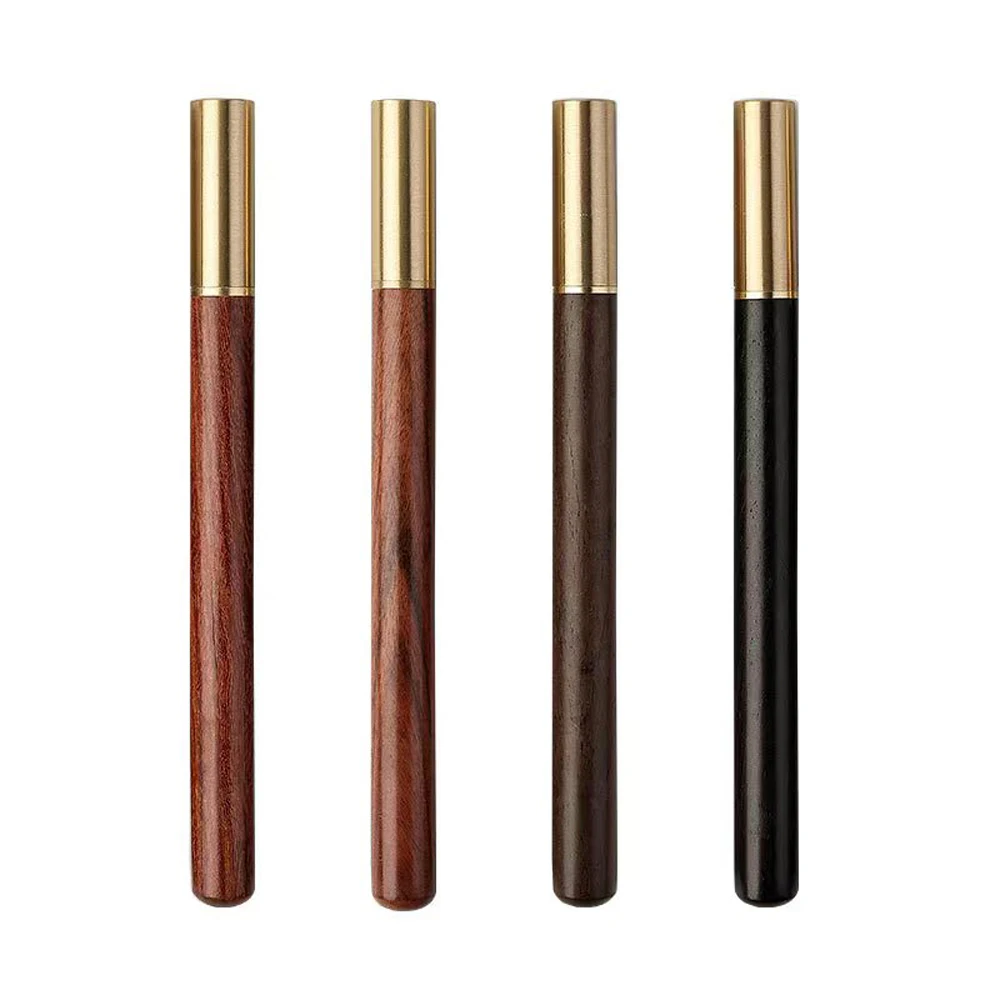 Vintage Holz Körper Kugelschreiber Messing Ball Roller Stift Metall Kappe Kugelschreiber Schreibwaren Schule Business Geschenke Liefert Drop Shipping – Detail 3
