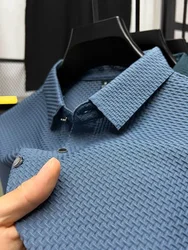 T-shirt a maniche corte traspirante in seta di ghiaccio di fascia alta da uomo 2023 estate business e tempo libero marca Paul POLO abbigliamento da uomo