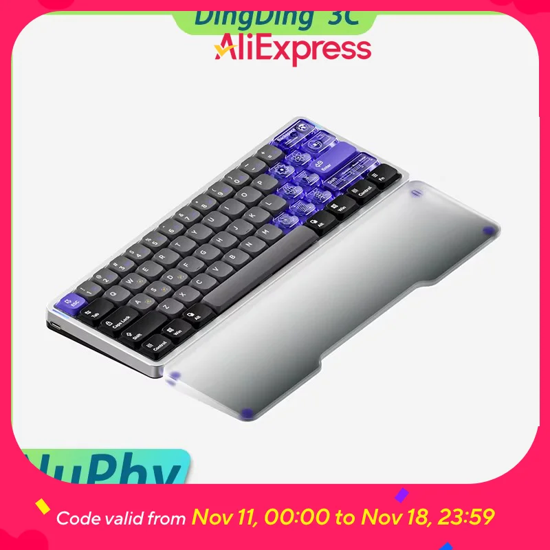 

Nuphy Air75 HE Magnetic Switch Keyboard Rapid Trigger 8K Return Hot Swap Web Driver Low Noise RT E-sports Gaming Keyboard Cutsom