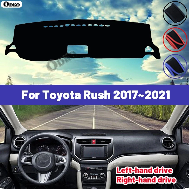 

High Quality For Toyota Rush 2017 2018 2019 2020 2021 Car Dashboard Cover Mat Sun Shade Avoid Light Pad Carpets Anti-UV