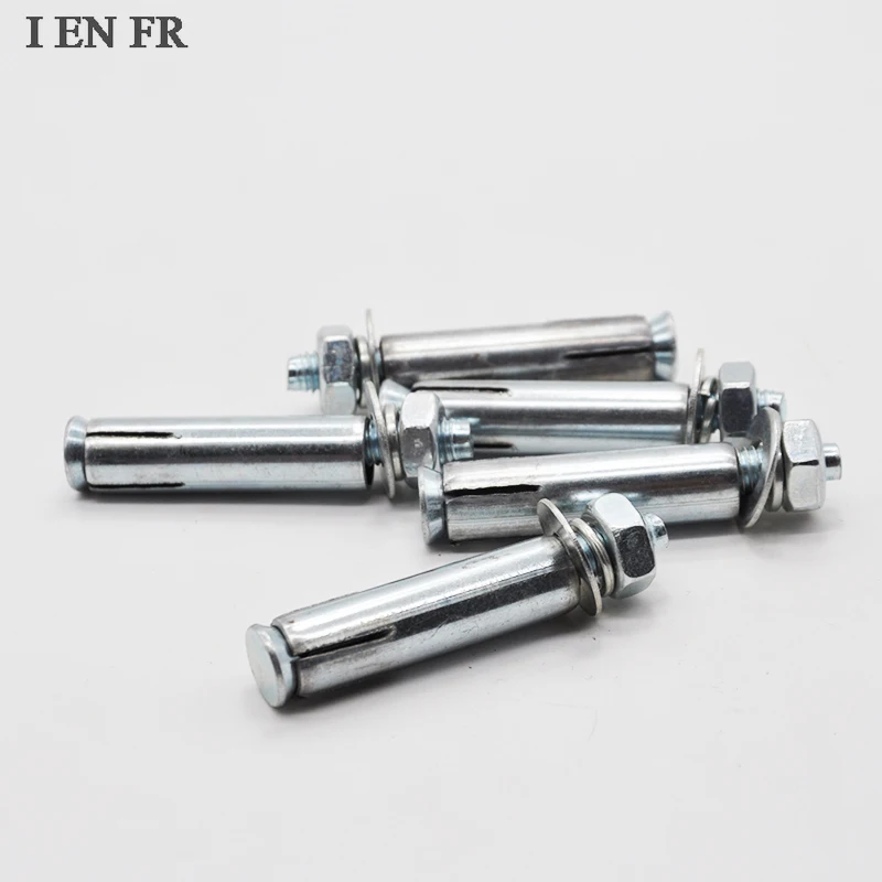

2/5/10/20pcs M6 M8 M10 M12 M14 M16 Carbon Steel Zinc Plated Wedge Anchor Expansion Bolt Extended External Expansion Screw