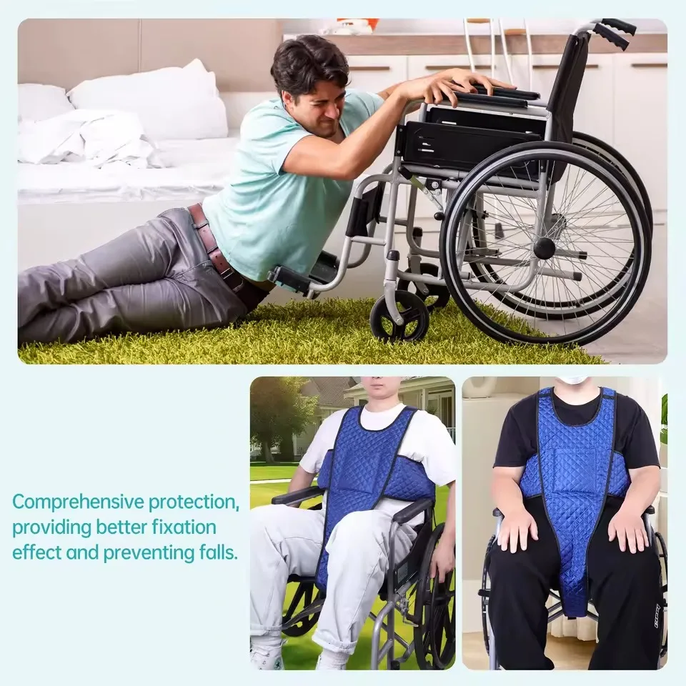 

Wheelchair Fixing Strap Paralyzed Elderly Wheel Chair Restraint Belt Adjustable Patients Anti Falling Safety Harness Fixed Vests