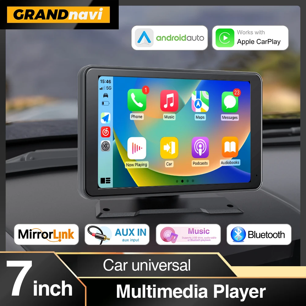 Universal 7inch Car Radio Multimedia Video Player Wireless CarPlay Android Auto Audio Touch Screen For Nissan Toyota Car