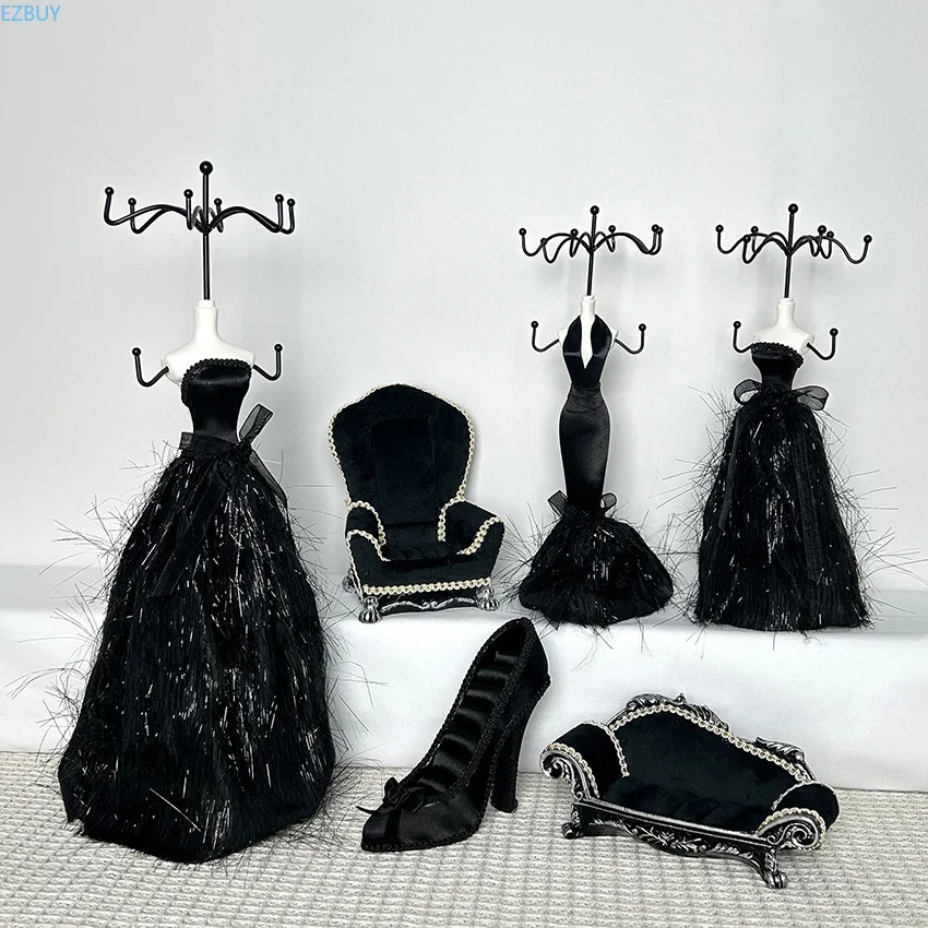 Mannequin Jewelry Storage Rack Necklace Holder Wedding Sofa High Heels Gift Earring Rack Jewelry Organizer for Rings Necklace