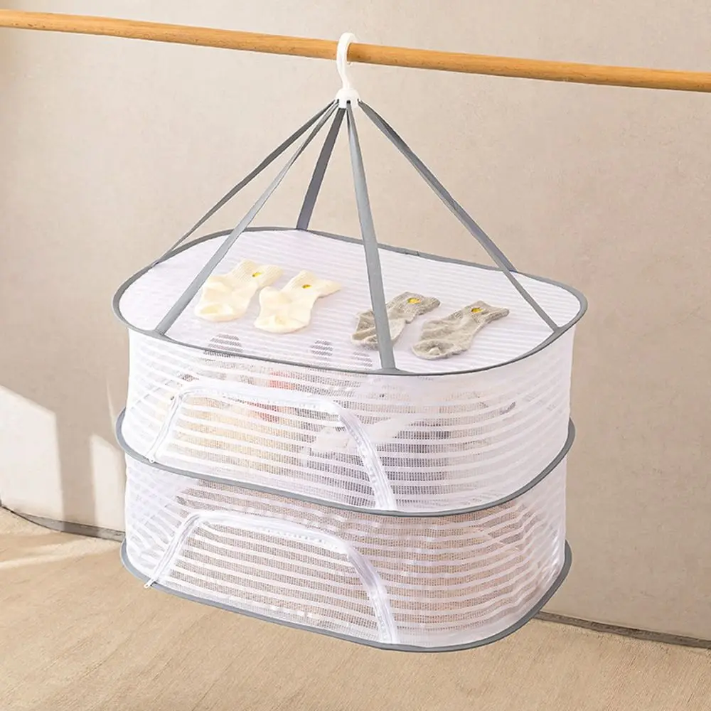 1-3 Layers Drying Net Herb Dryer Mesh Vegetable Food Fish Hanging Drying Rack Clothes Dry Net Hanging Drying Rack