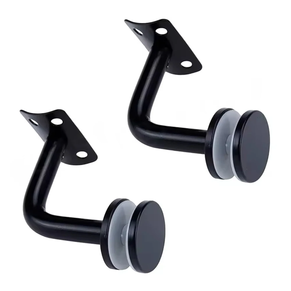 Custom CNC-machined stainless steel handrail brackets Stair handrail glass balustrade posts Glass balustrade supports