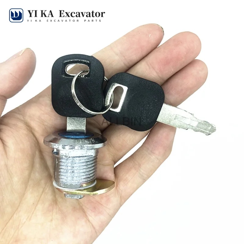 For CATERPILLAR CAT 320C/336D/324D/329D Excavator 1  Side door lock Side door lock Cylinder High quality excavator accessories