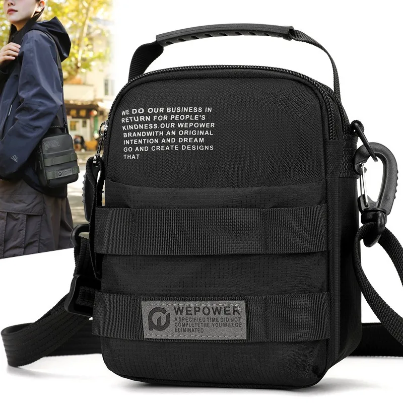 

New outdoor commuting lightweight wearable waist bag, stylish water-resistant cross-body single-shoulder bag