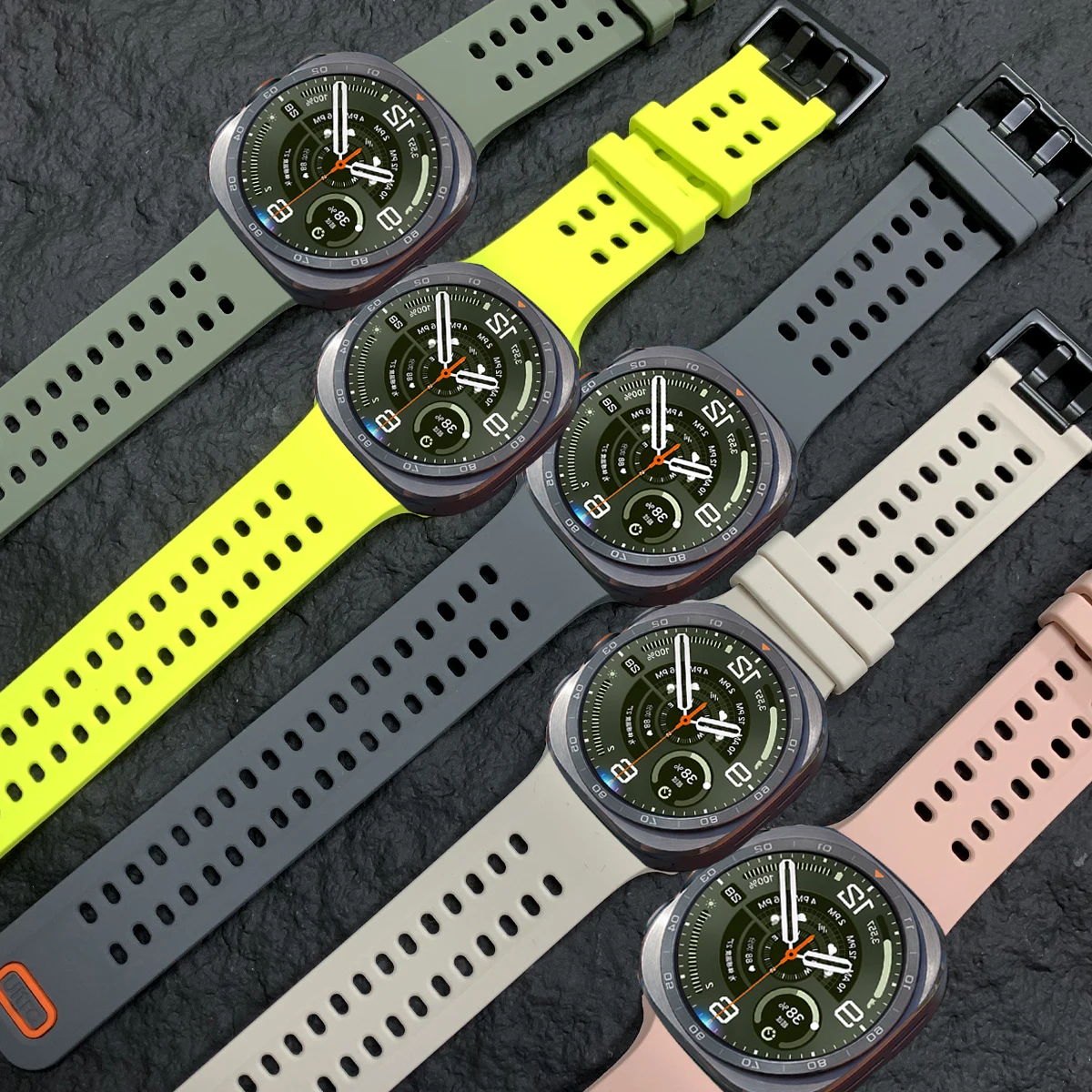Original 1:1 Silicone Band For Samsung Galaxy Watch Ultra 2 Strap 47mm Sport Replacement Bracelet correa Galaxy Watch Ultra 2025