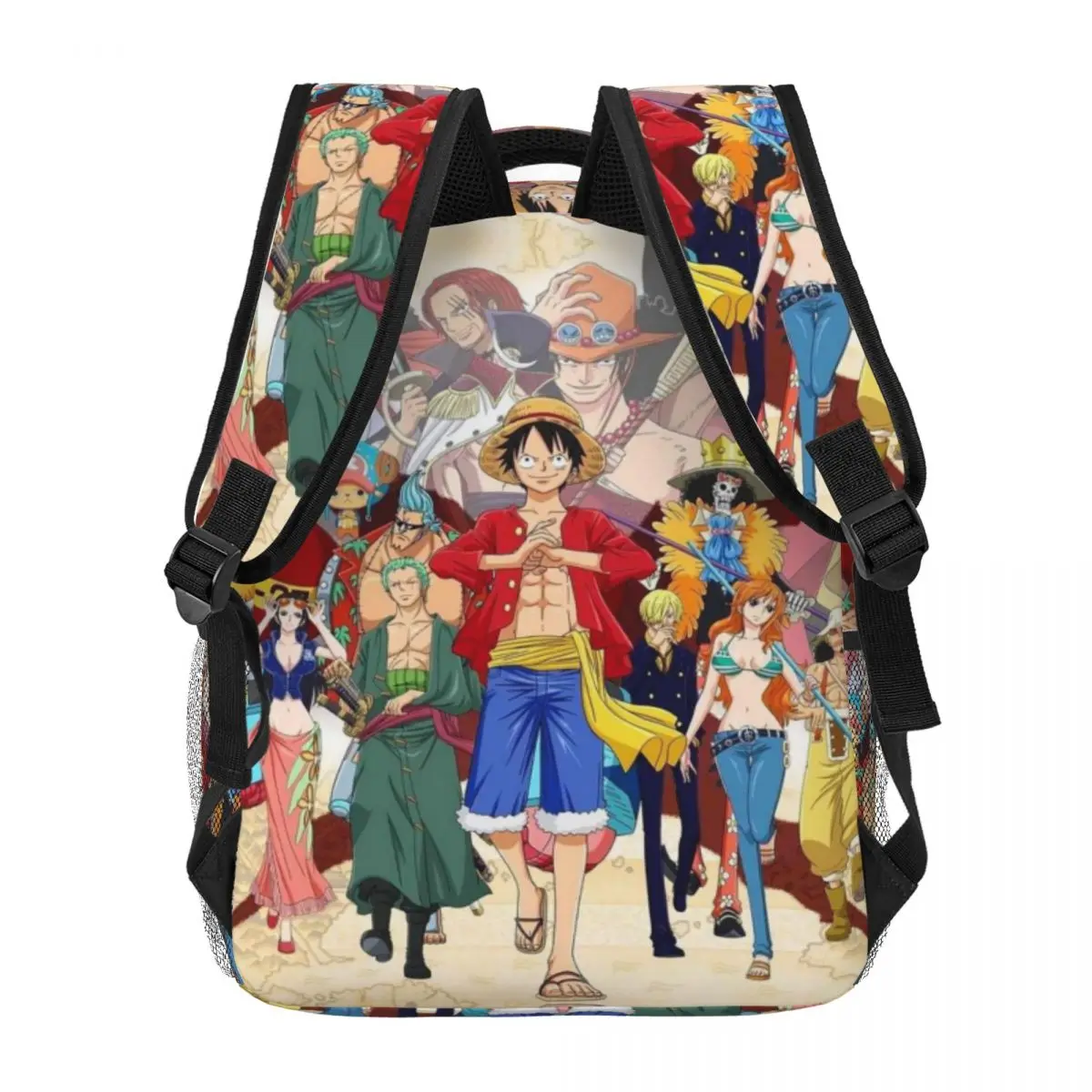 Uma peça impressa leve mochila casual, apto para escola, ao ar livre, compras, escritório, 17"