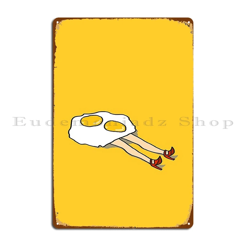 double sunny side up Metal Sign Cave Character Party Bar Cinema Tin Sign Poster