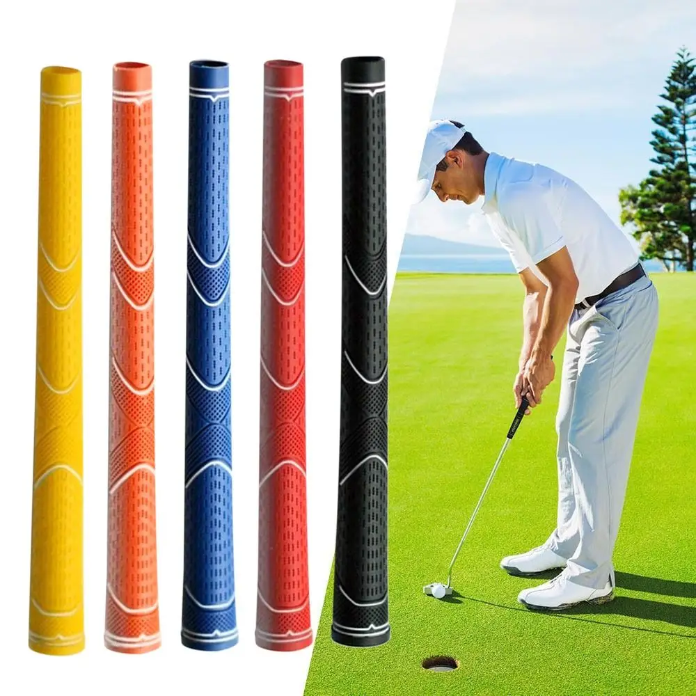 

Новые резиновые ручки для гольф-клуба, стандартные, среднего размера, несколько цветов, универсальная ручка, износостойкая ручка для гольфа для начинающих