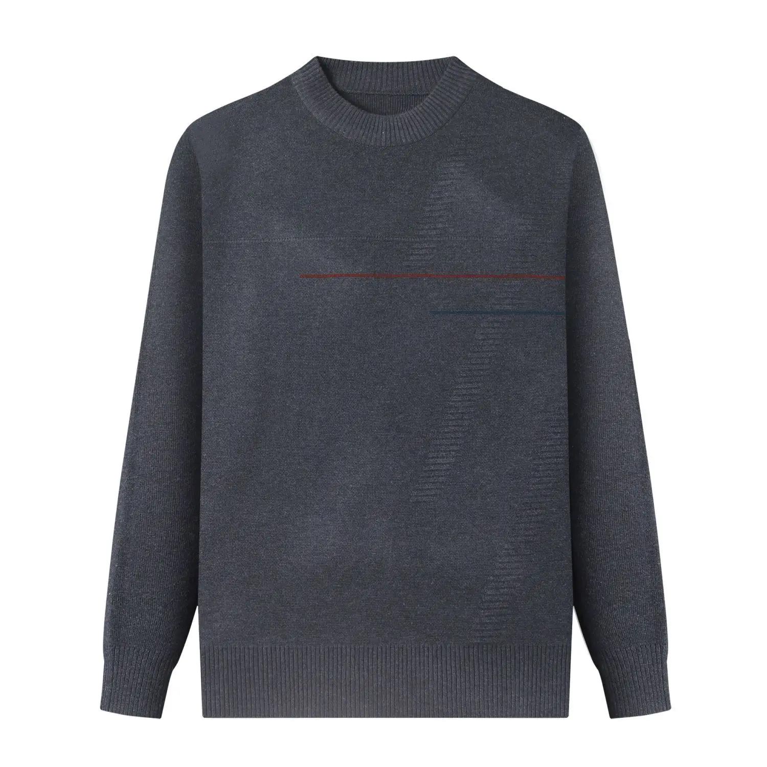 

Winter Men's Fleece Thicker Sweater Round Neck Warm Pullover High Quality Male Slim Knitted Sweaters for Spring 2023 G02