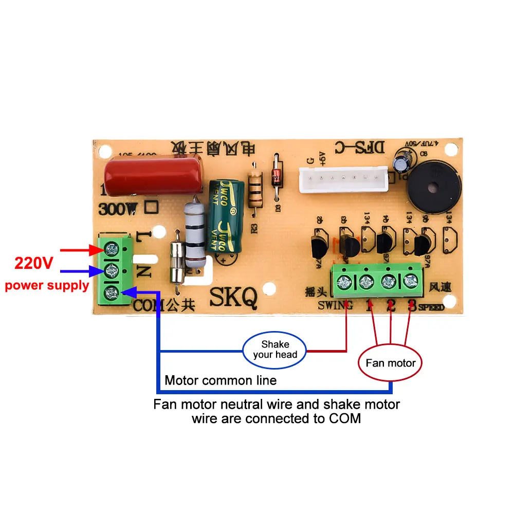 Remote-Control Conversion Board Control Circuit Board Universal Electric Fan Motherboard Floor Wall Hanging