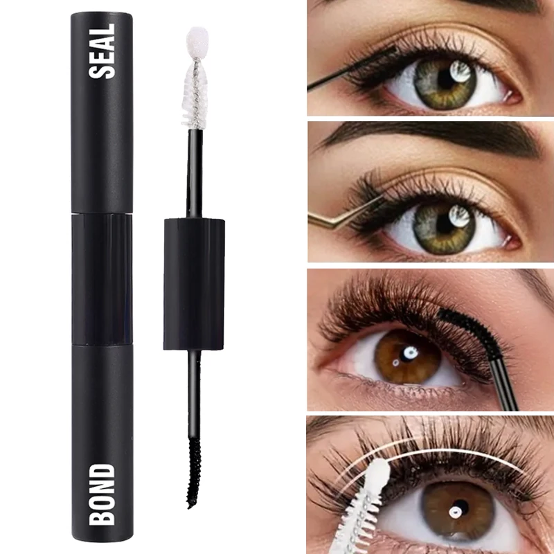 10ml for Lash Clusters Super Strong Hold Eyelash Glue Long-Lasting Non-Irritating Eyelash Extension Cosmetics Lash Bond and Seal