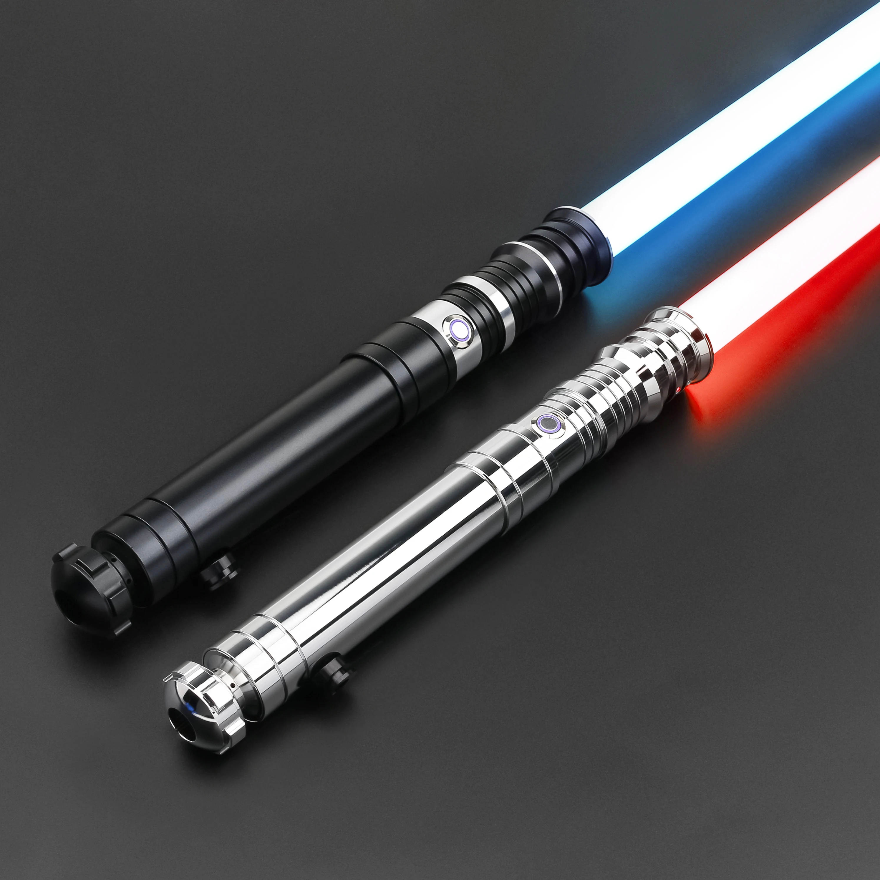 TXQSABER Lightsaber RGB Smooth Swing Heavy Dueling Metal Hilt Blaster Color Changing Force Sound Effect Mandalorian Cosplay Toy