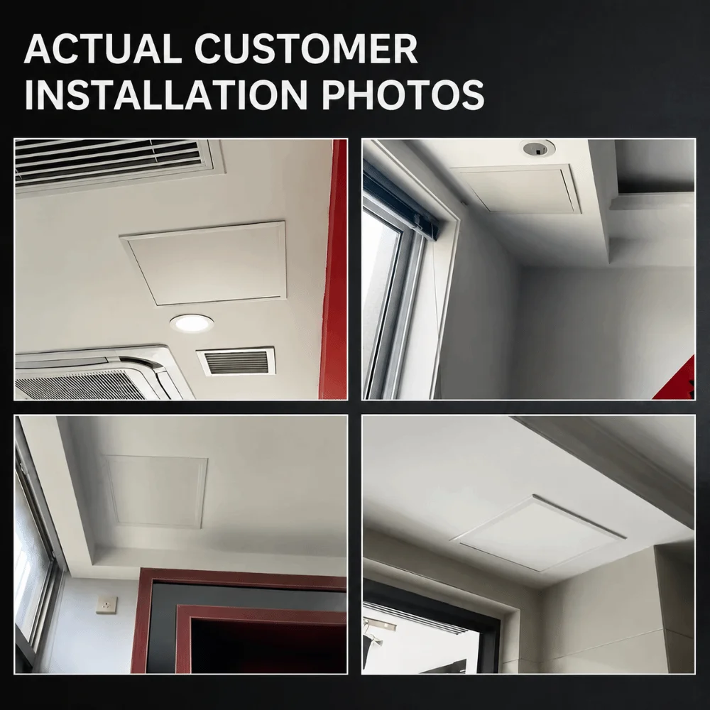 Rust Resistant Aluminum Alloy Access Panel White Removable Ceiling Panel Access Door