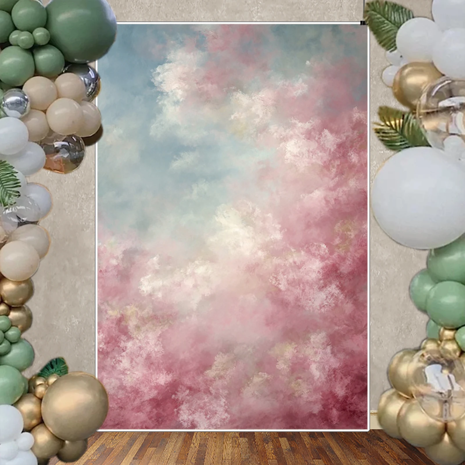 MOON.QG حالمة الغيوم التعادل صبغ خلفية مجردة الملمس التصوير الخلفيات اكسسوارات الزفاف فوتوزون اطلاق النار الدعائم