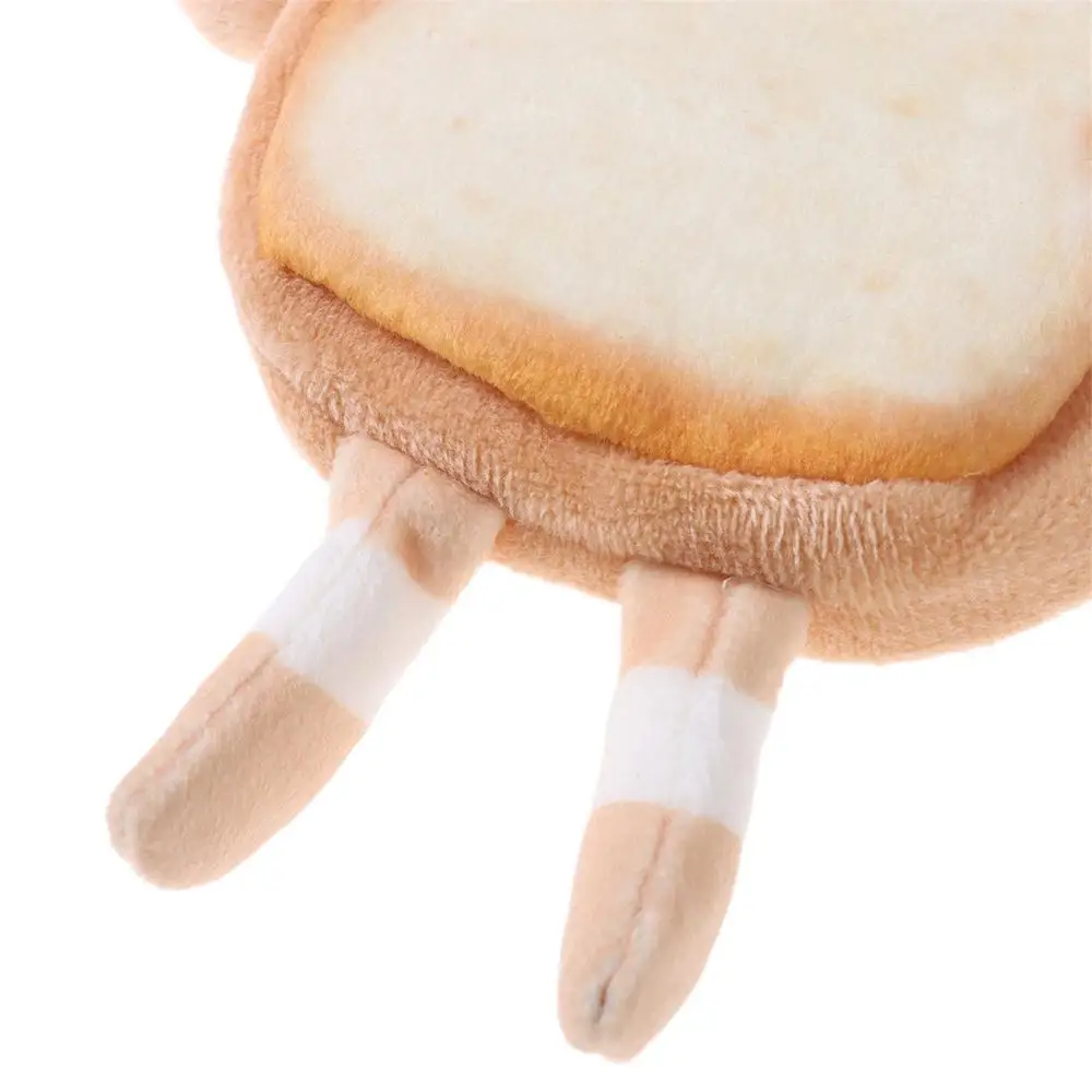 Cute Cartoon Toast Coin Purse Portable Bread Earphone Bag Lightweight Mini Makeup Bag Girl