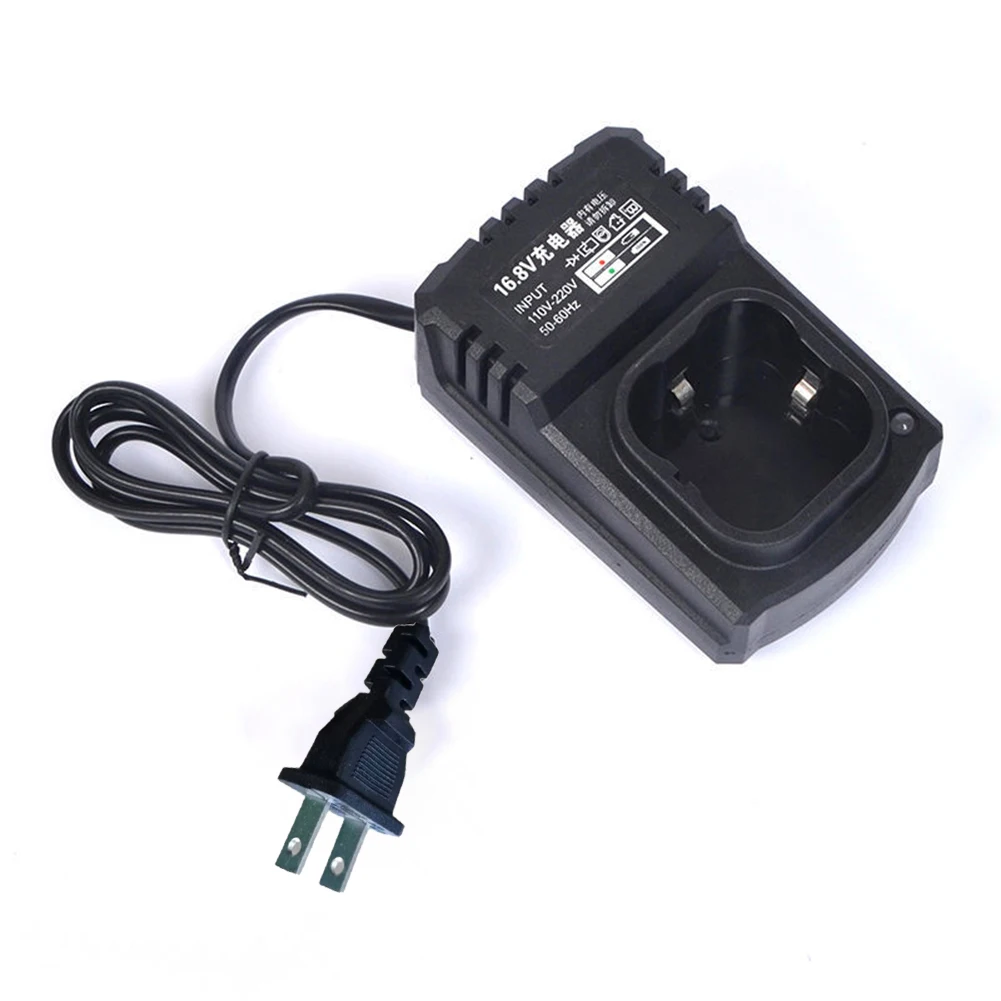 Cargador de taladro eléctrico Universal de 16,8 V, adaptador de corriente de batería de litio de iones de litio, enchufe de EE. UU./UE, accesorios