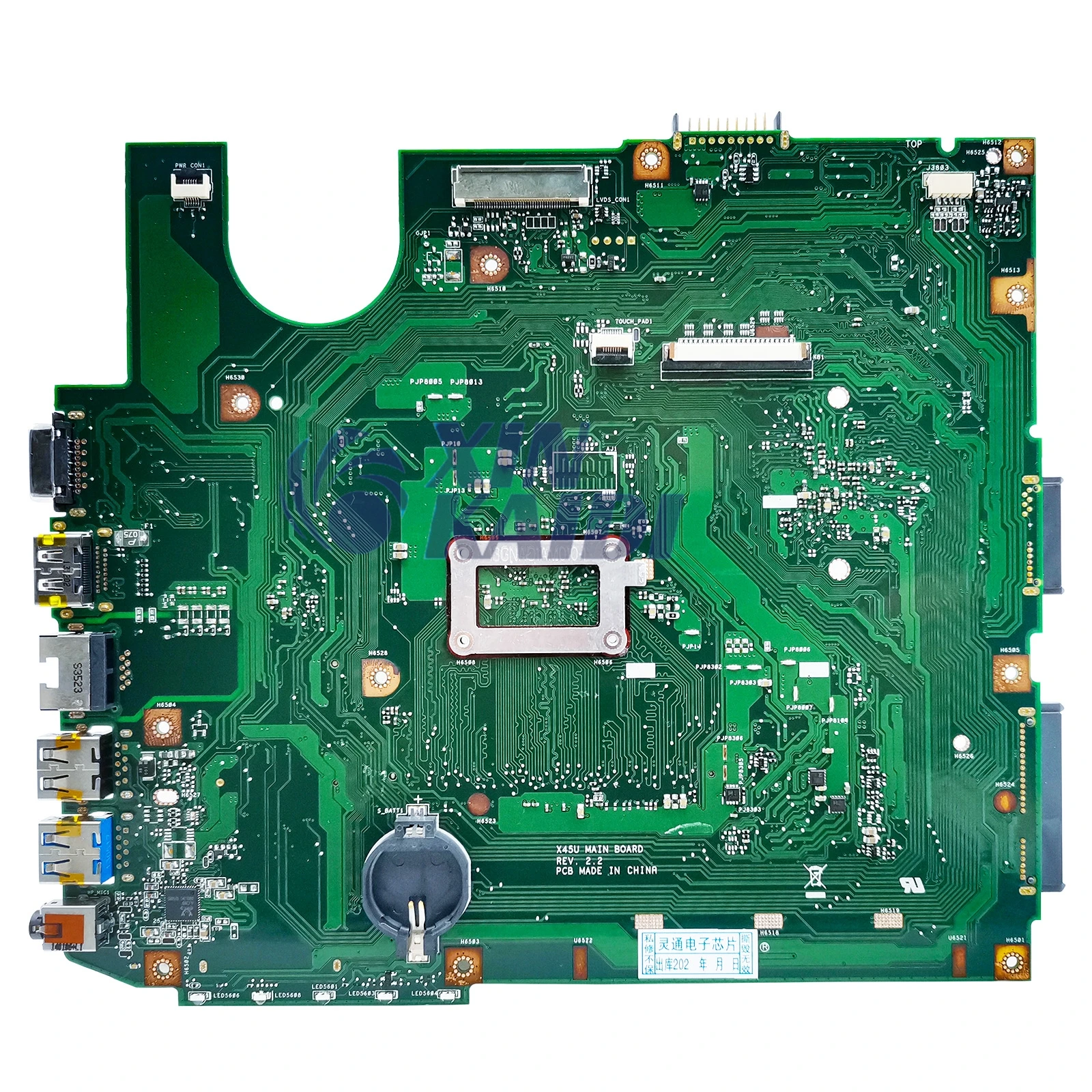 ASUS K45U A45U 노트북 마더보드 X45U 통합 메인보드 E2-1800 E-450 정상 작동 X45 100% 테스트됨 OK