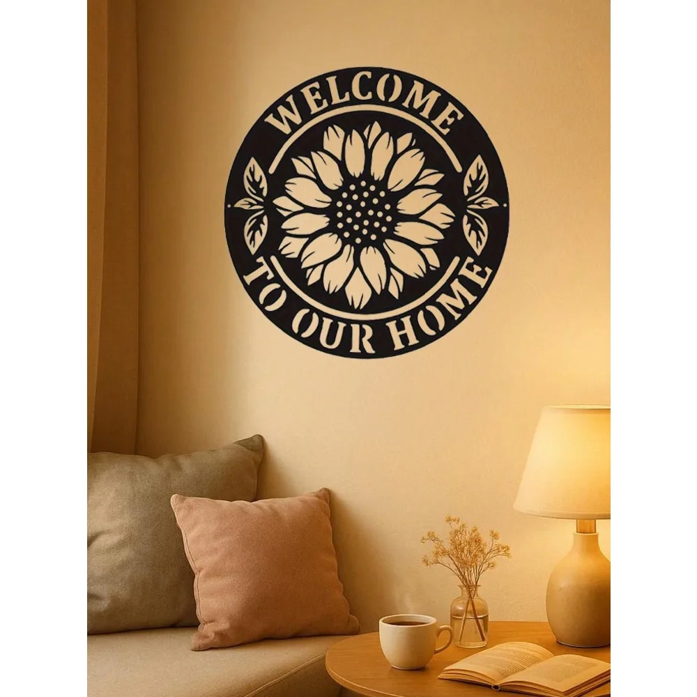 

Металлическое настенное украшение с цветочным узором, водонепроницаемый и устойчивый к ржавчине декор для дома, ботанический подарок для современного интерьера и экстерьера.