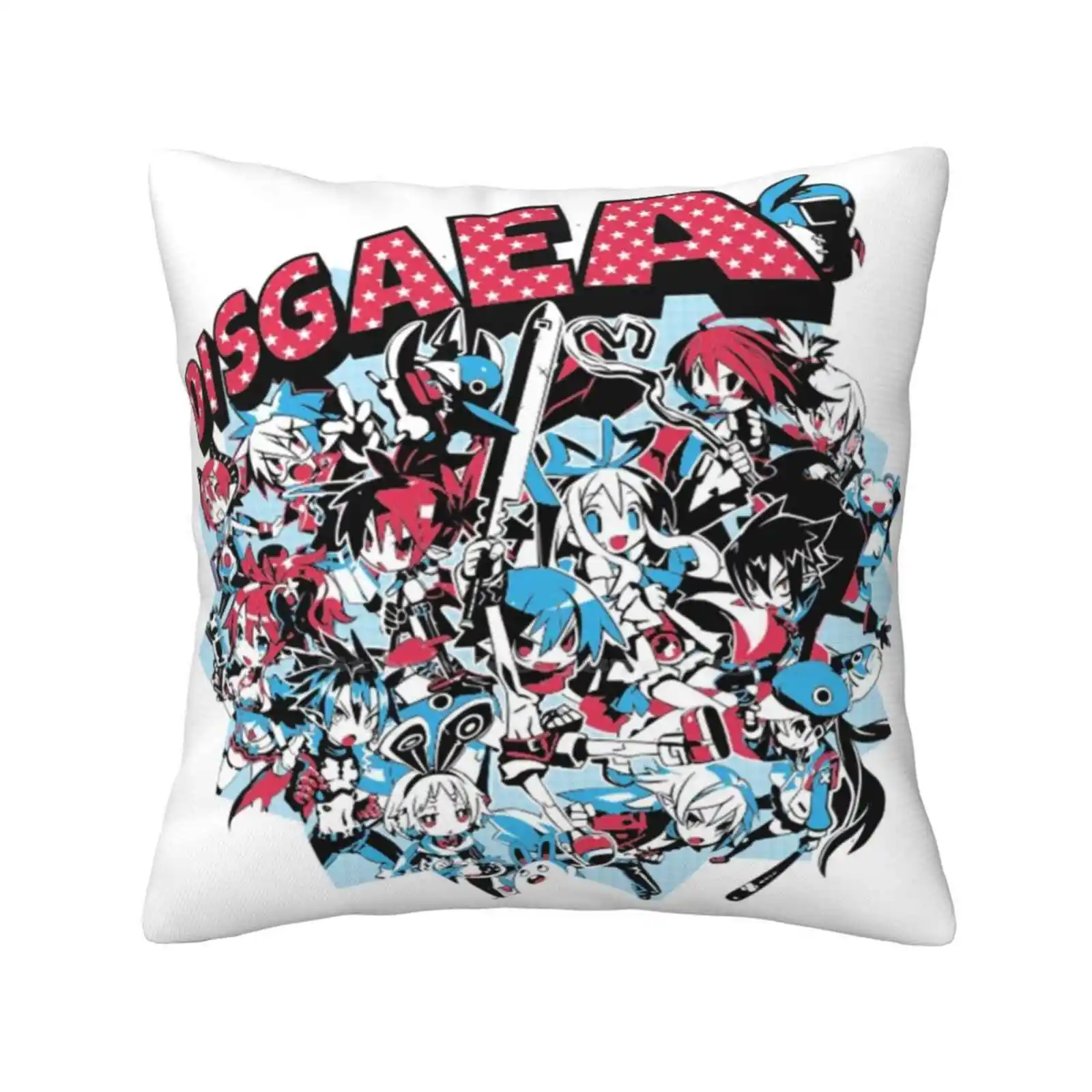 Disgaea Bedroom Office Hug Pillowcase Disgaea Prinny Penguin Redmoon Dood Videogames Gamer Gaming Black White Blue All Char