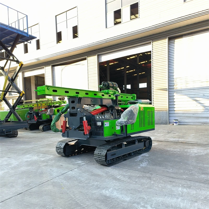 آلة حفر كومة اوجير الضوئية آلة حفر تأثير الزاحف آلة حفر الأظافر محطة الطاقة الكهروضوئية #4