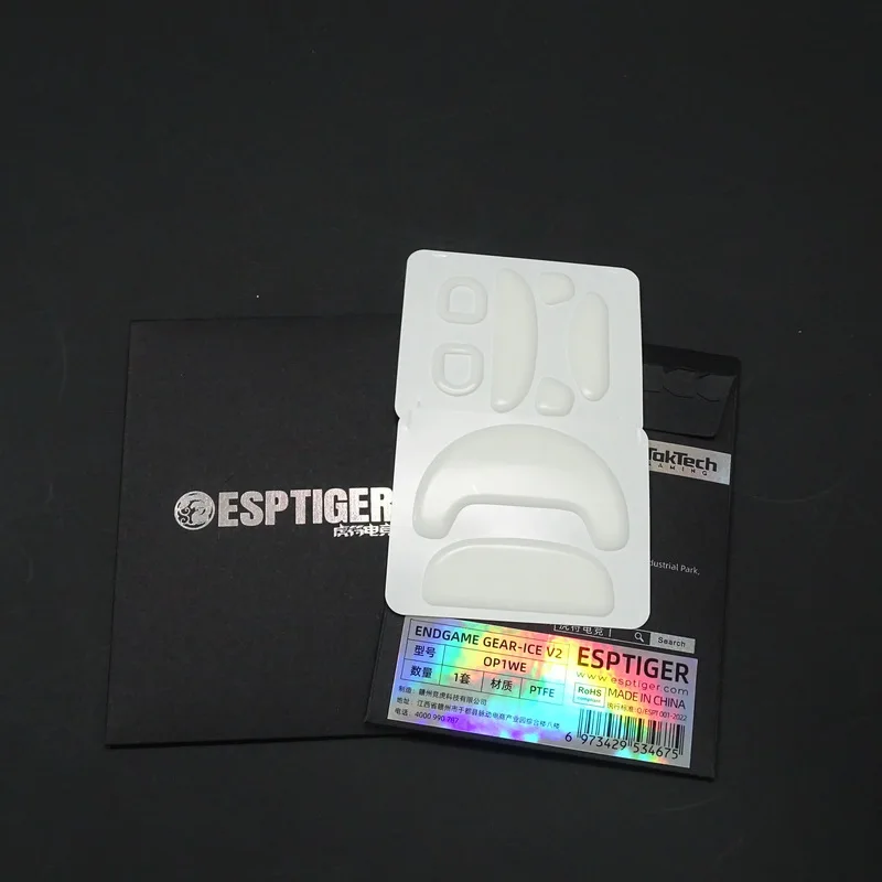1 Pack Esports Tiger ICE V2 Mouse Skates Muis Voeten voor ENDGAME GEAR OP1WE Wit Glijdt Curve Edge