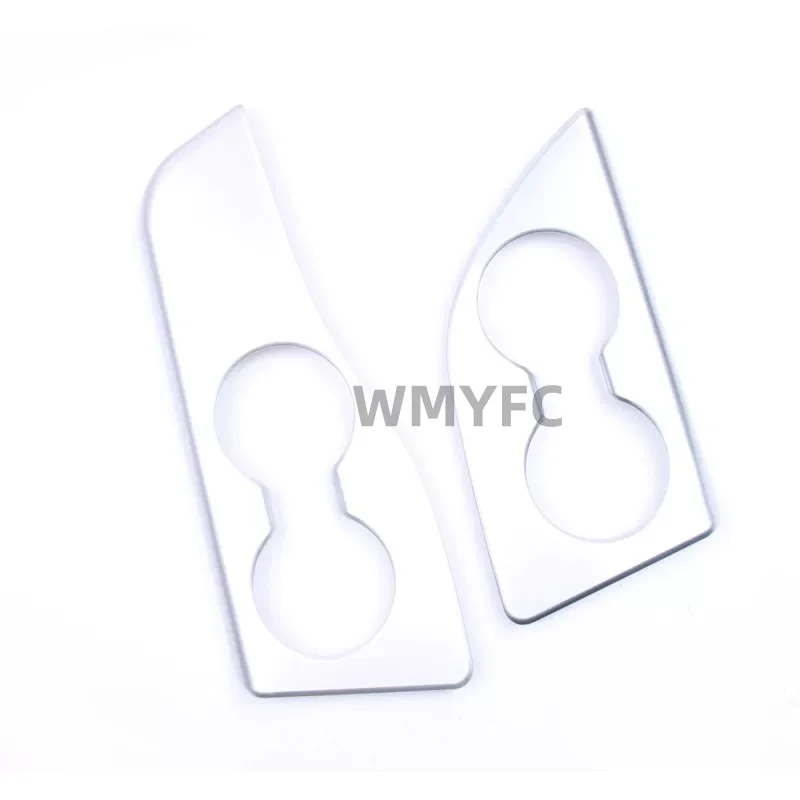 For Toyota Highlander 2014 2015 -2019 ABS Third Row Cup Holder Trim Cover Set Anti-Scratch Interior