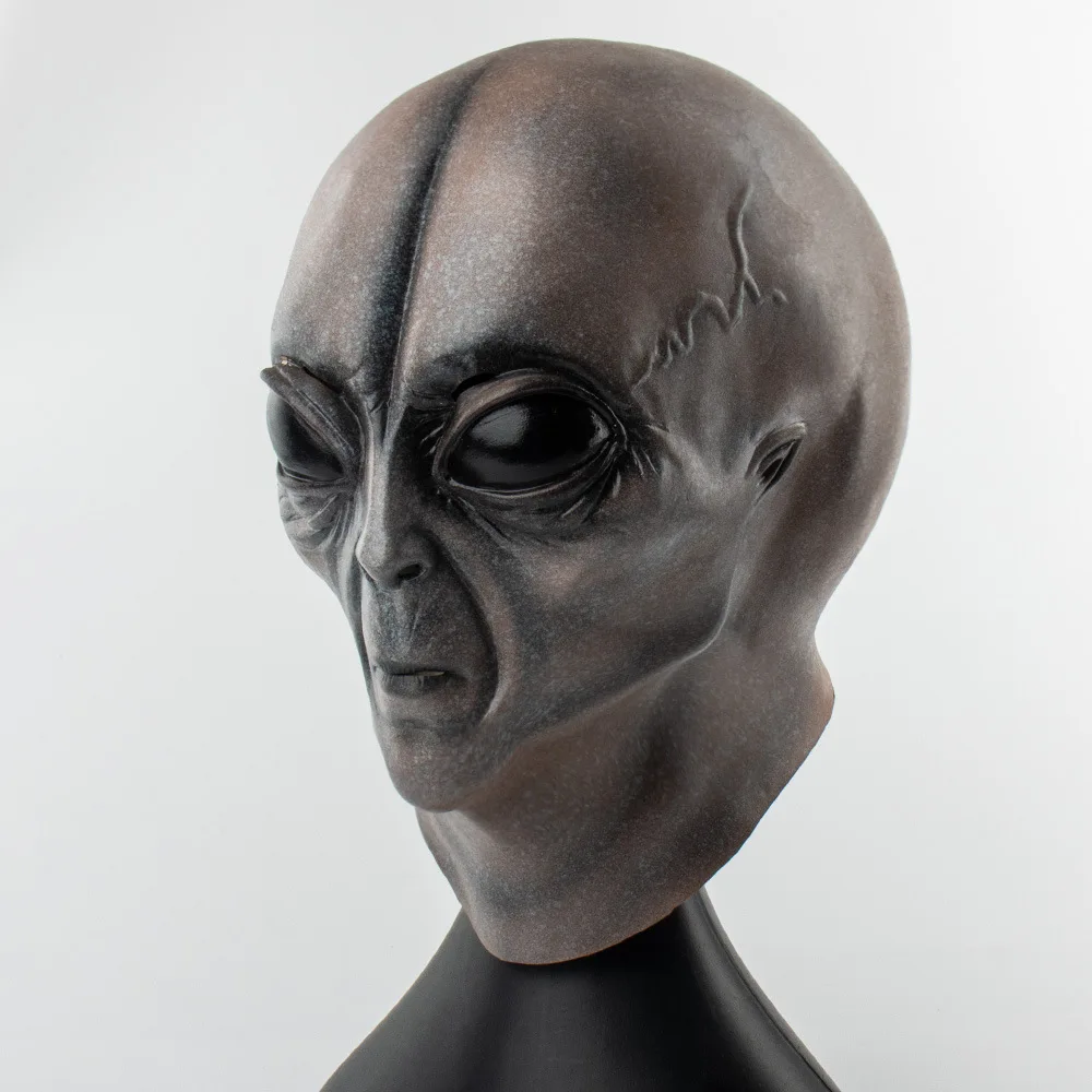 Ufo Buitenaardse Schedel Masker Cosplay Horror Latex Maskers Helm Halloween Maskerade Verkleed Feestkostuum Rekwisieten