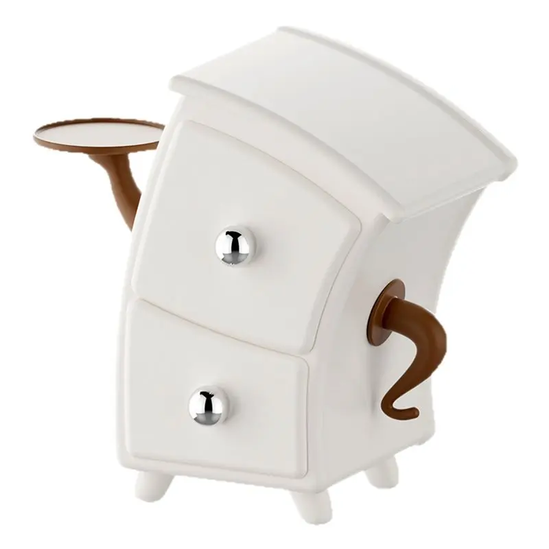 Drawer Compact Tray For Beauty Accessories Tools Cosmetic Puff Organizer Funny Hands-On-Hips Cabinet Jewelry Storage Box