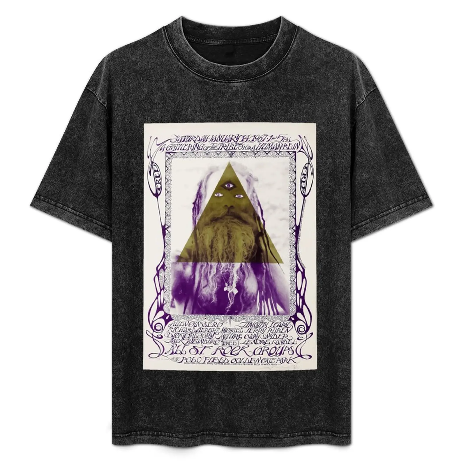 

Favorite Allen Ginsberg And Timothy Leary Concert Poster Music Vintage T-Shirt Clothing anime stuff tees mens fashion