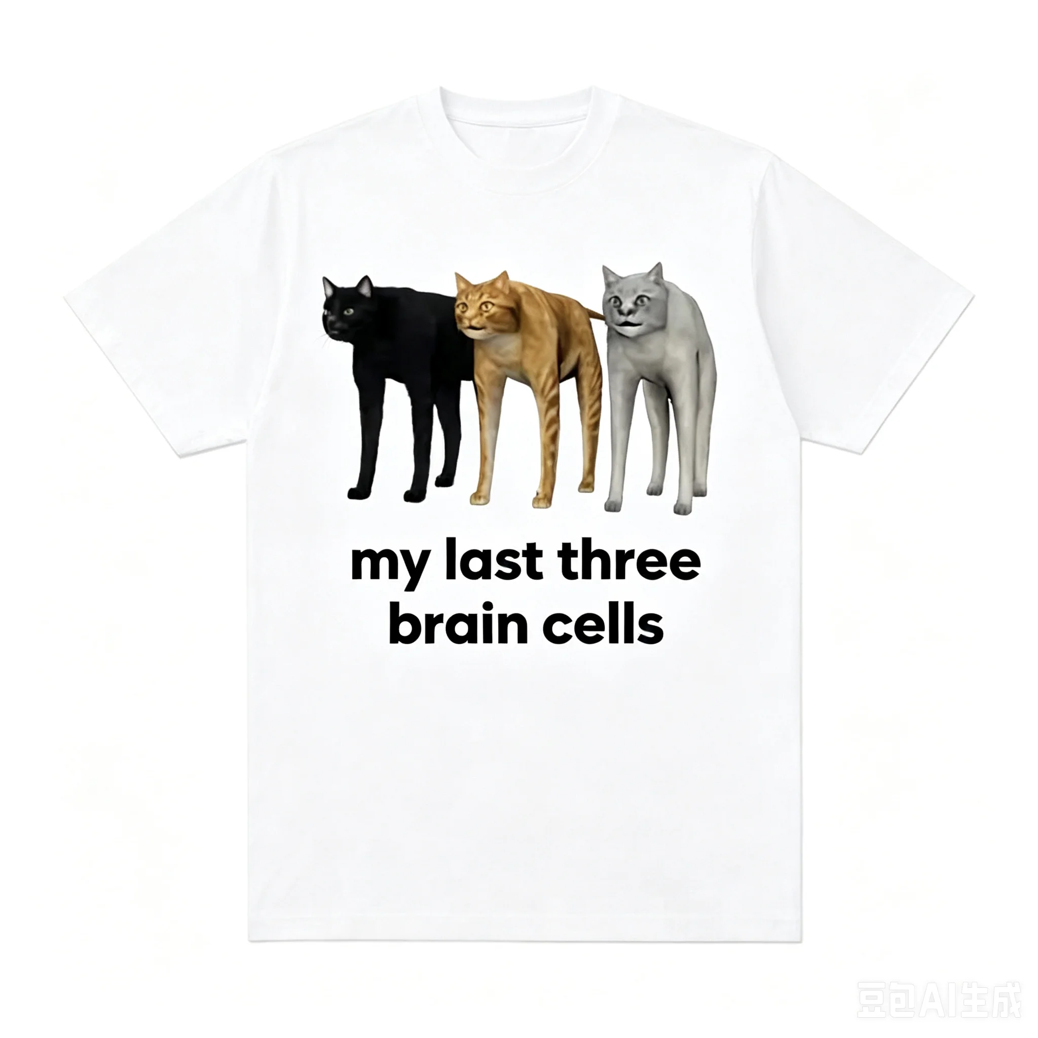 Funny I Eat Cement Cursed Cat T-shirt Breathable Casual Sports T-shirt Women's Comfortable T-shirt Graphic T Shirts Fashion Y2K.