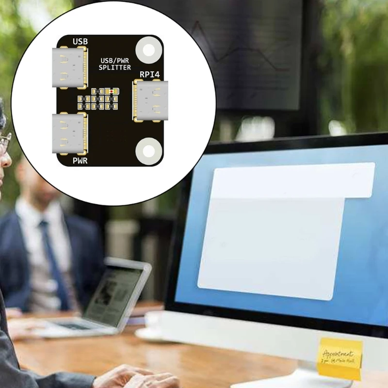 Distribuição energia eficiente do divisor USB/Power para RPI BliKVM PiKVM