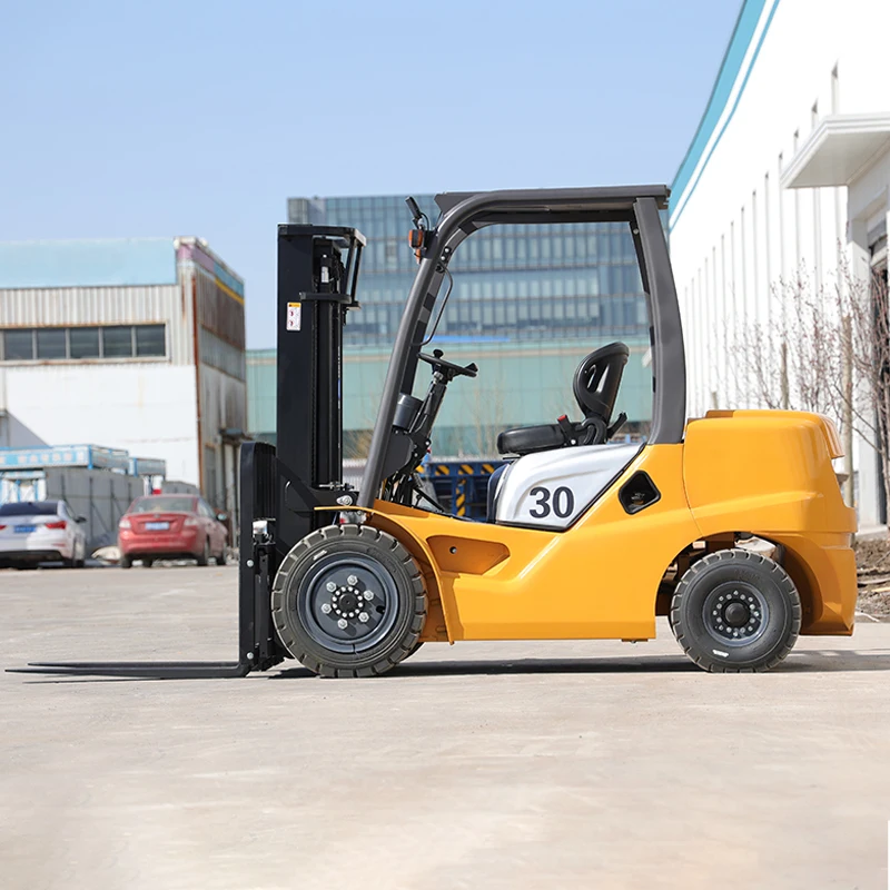 Powerful 3 Ton diesel Forklift, Full-duty Heavy-duty Loading and Unloading Machinery