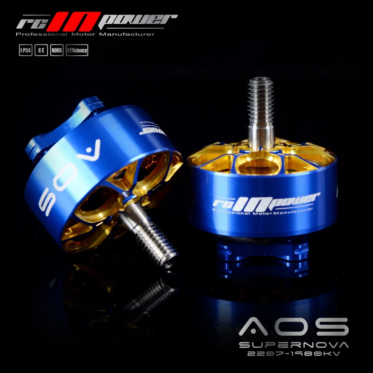 RCINPOWER AOS SUPERNOVA 2207 2207.5 Brushless Motor 1980KV 6S LIPO for FPV Freestyle 5inch Drones DIY Parts