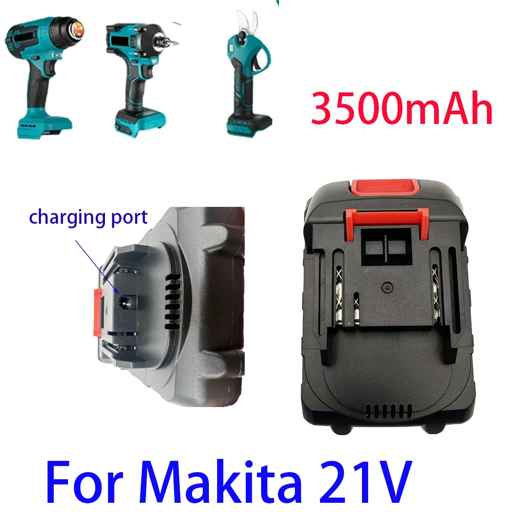 Batería de litio recargable de 21V y 3500mAh 18650 para reemplazar el programa de controlador inalámbrico Makita de alta corriente y alta descarga