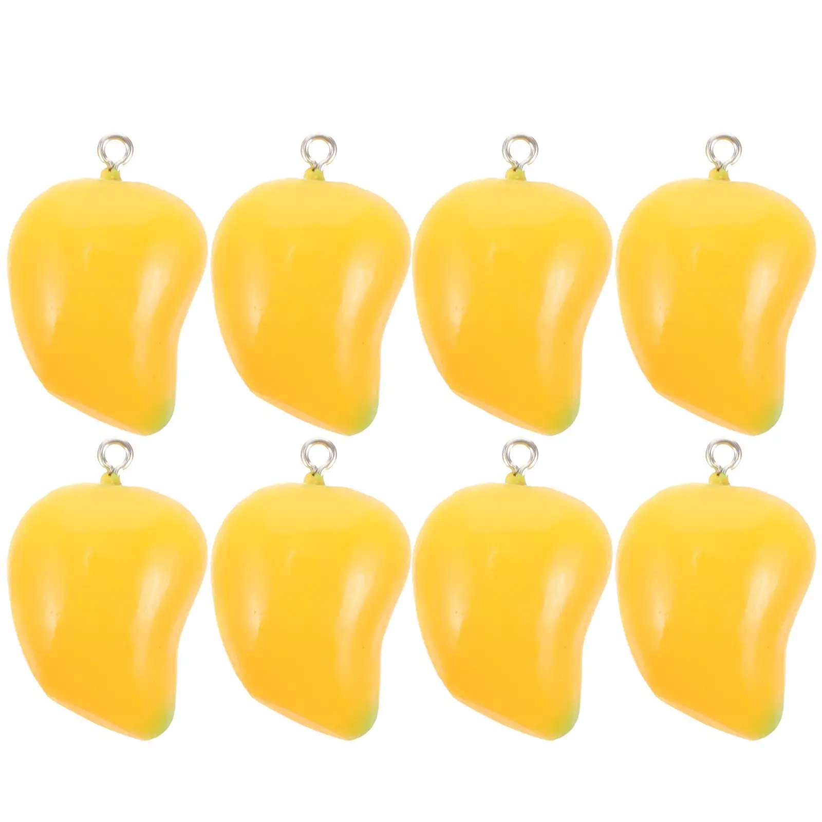 

10 Pcs Dried Fruit Mango Accessories Charms for DIY Jewelry Bracelet Making Yellow Decoration