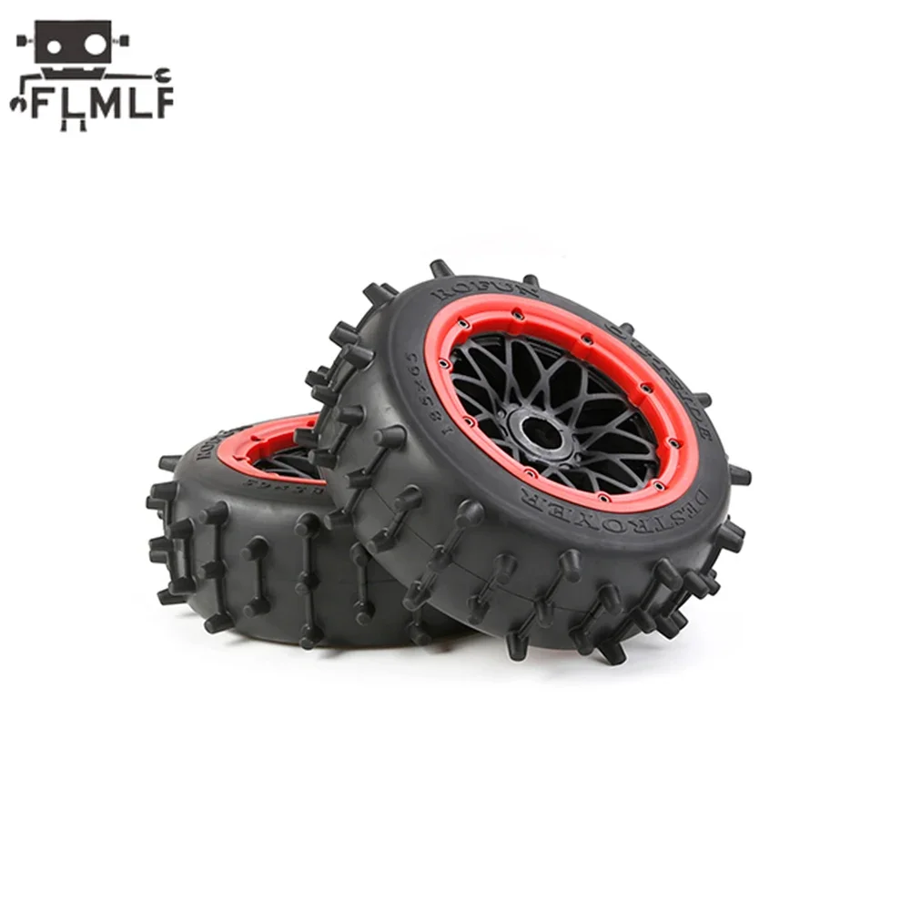 Rc Auto Grote Nagel Band Hoge Prestaties Achter- of Voorwiel Band Set voor 1/5 HPI ROFUN BAHA ROVAN KM BAJA 5B SS Buggy Truck Onderdelen