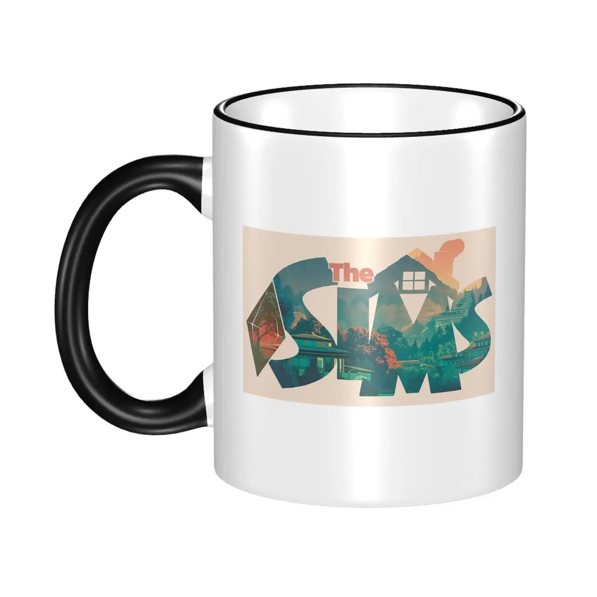 

Кружка The Sims - Households: Забавная керамическая кружка для кофе, чая, молока, посуда для напитков, подарки для друзей