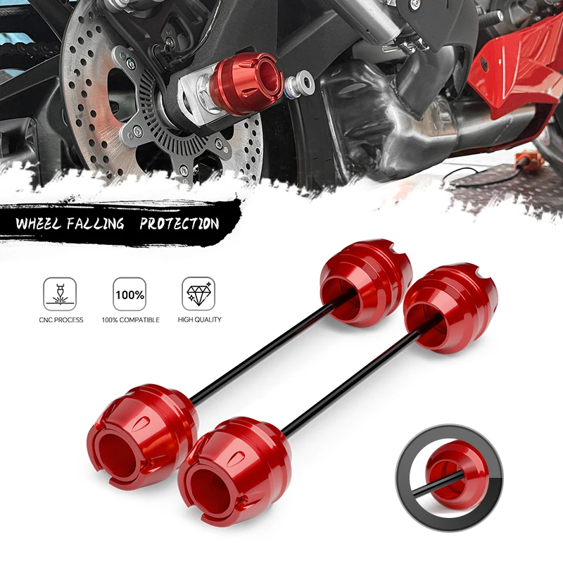 

mt09 mt07 Rear & Front Wheel Axle Crash Sliders Pad For MT09 MT07 FZ07 FZ09 FJ09 XSR900 XSR700 Motorcycle Wheel Protector Cap