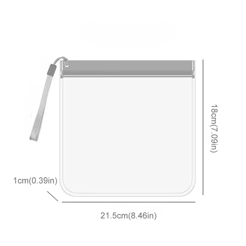 Sac de lavage de maquillage Transparent, 5 pièces, sac de passeport de voyage léger et étanche, sac de rangement de porte-cartes antivol EVA pour billets et téléphone