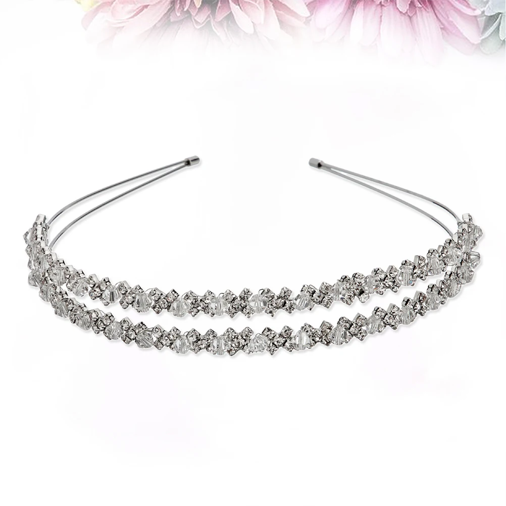 

Adjustable Wedding Headband Bridal Hairband Rhinestone Hair Accessories Bridesmaid Bride Mother Of The Bride Party Prom Event